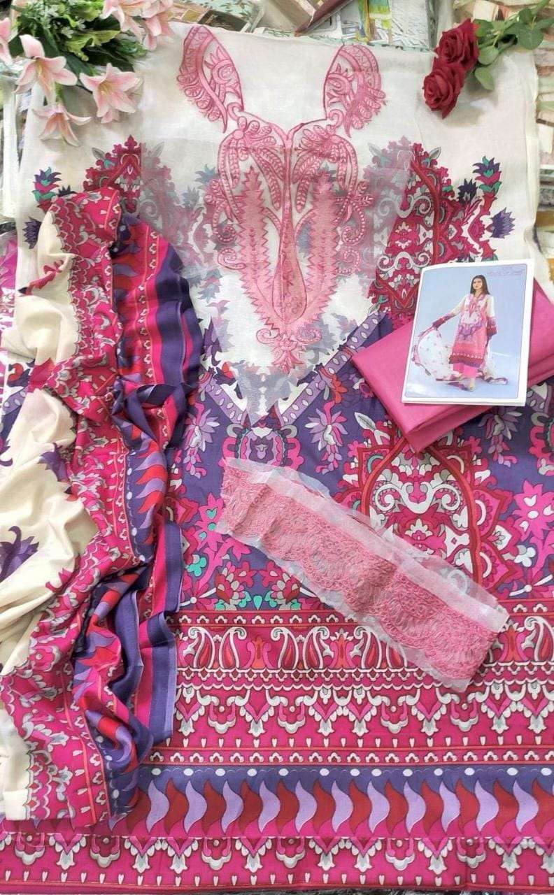 SANA SAFINA MUZLIN BY HOUSE OF LAWN 1301 TO 1306 SERIES BEAUTIFUL SUITS COLORFUL STYLISH FANCY CASUAL WEAR & ETHNIC WEAR PURE LAWN PRINT DRESSES AT WHOLESALE PRICE