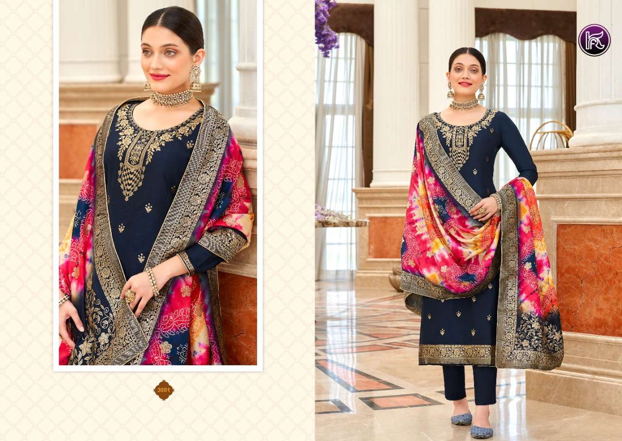 KALA JACQUARD VOL-1 BY KALA FASHION 1001 TO 1006 SERIES BEAUTIFUL SUITS COLORFUL STYLISH FANCY CASUAL WEAR & ETHNIC WEAR DOLA JACQUARD DRESSES AT WHOLESALE PRICE