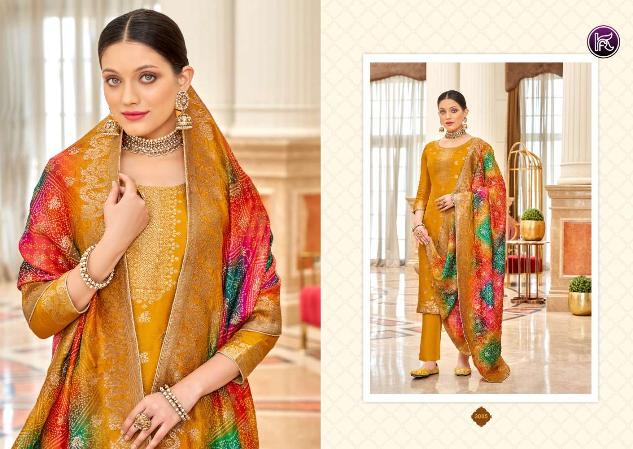 KALA JACQUARD VOL-1 BY KALA FASHION 1001 TO 1006 SERIES BEAUTIFUL SUITS COLORFUL STYLISH FANCY CASUAL WEAR & ETHNIC WEAR DOLA JACQUARD DRESSES AT WHOLESALE PRICE