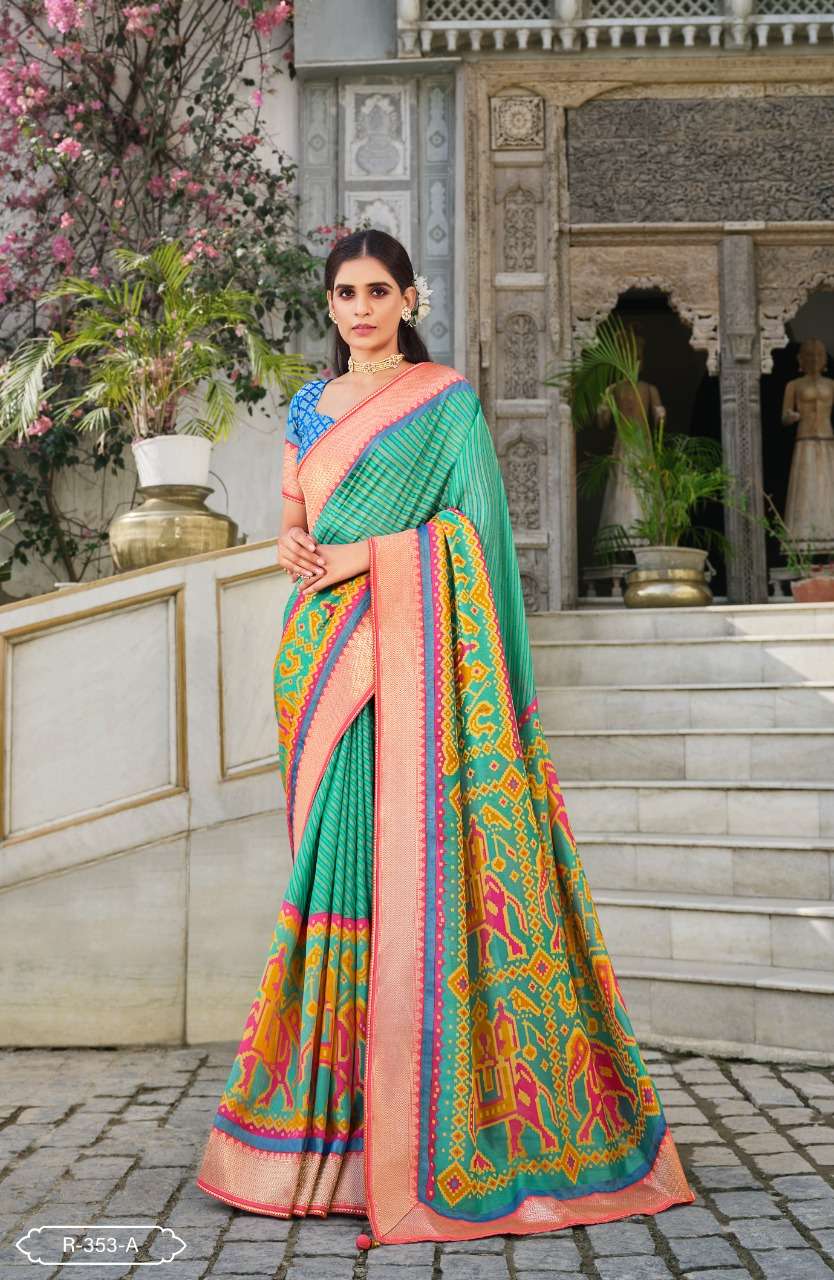 SAMANTA VOL-2 BY REWAA INDIAN TRADITIONAL WEAR COLLECTION BEAUTIFUL STYLISH FANCY COLORFUL PARTY WEAR & OCCASIONAL WEAR BRASSO PATOLA SAREES AT WHOLESALE PRICE