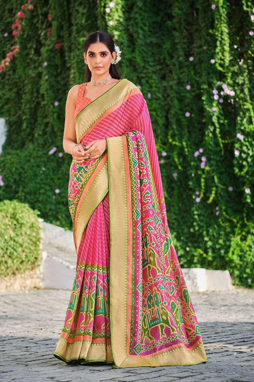 SAMANTA VOL-2 BY REWAA INDIAN TRADITIONAL WEAR COLLECTION BEAUTIFUL STYLISH FANCY COLORFUL PARTY WEAR & OCCASIONAL WEAR BRASSO PATOLA SAREES AT WHOLESALE PRICE