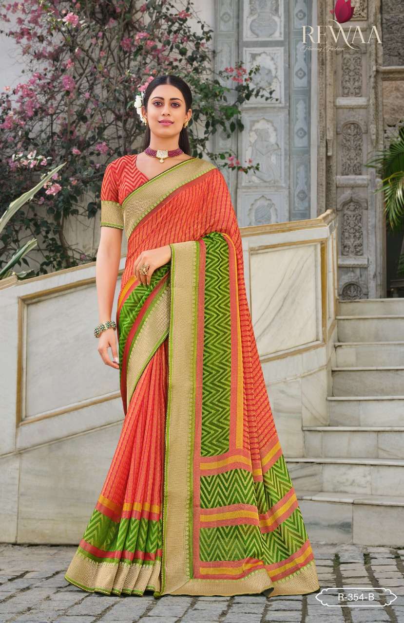 SAMANTA VOL-2 BY REWAA INDIAN TRADITIONAL WEAR COLLECTION BEAUTIFUL STYLISH FANCY COLORFUL PARTY WEAR & OCCASIONAL WEAR BRASSO PATOLA SAREES AT WHOLESALE PRICE