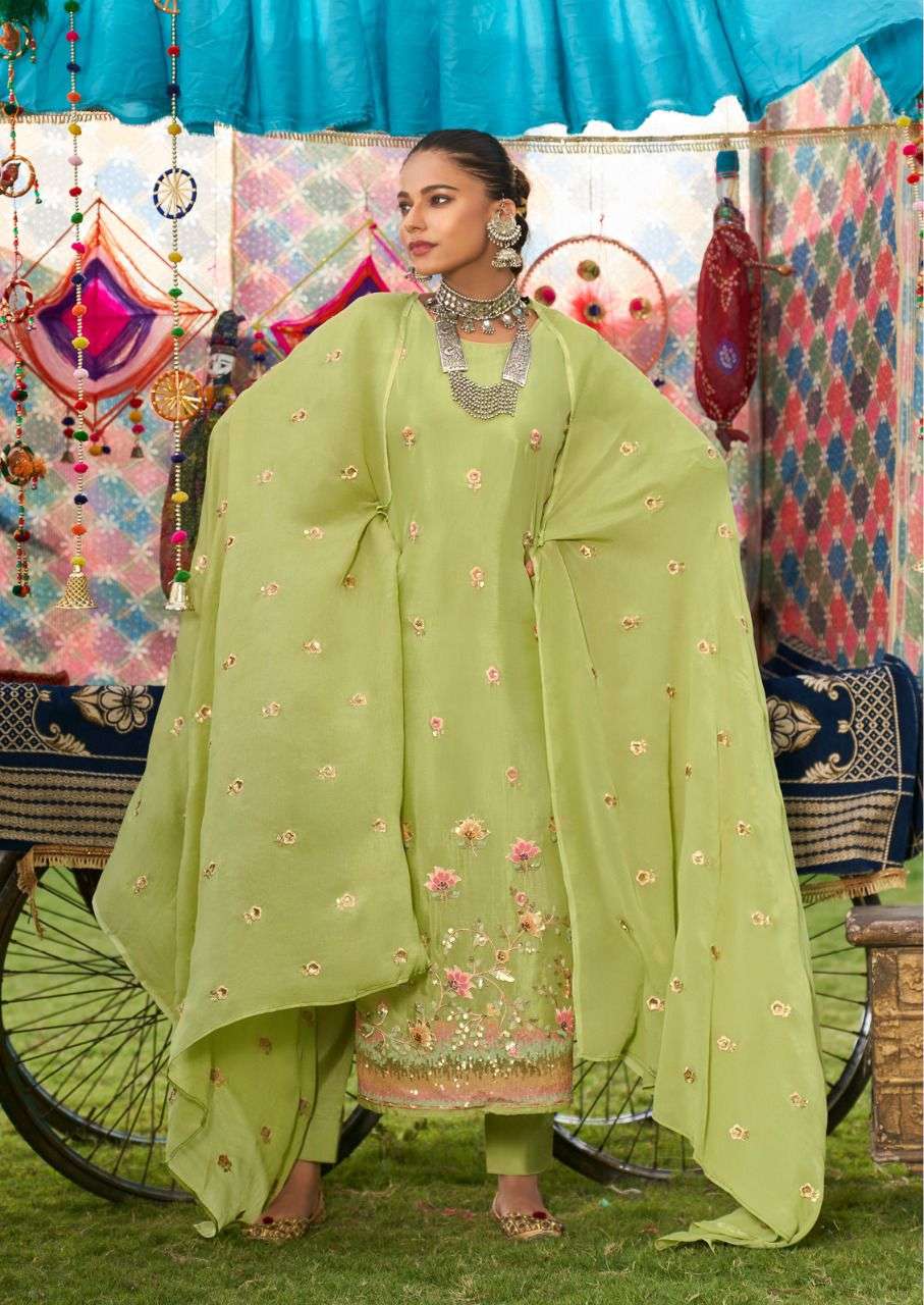 SHADIA BY SHUROOQ 10081 TO 10084 SERIES BEAUTIFUL SUITS COLORFUL STYLISH FANCY CASUAL WEAR & ETHNIC WEAR CHINNON DRESSES AT WHOLESALE PRICE