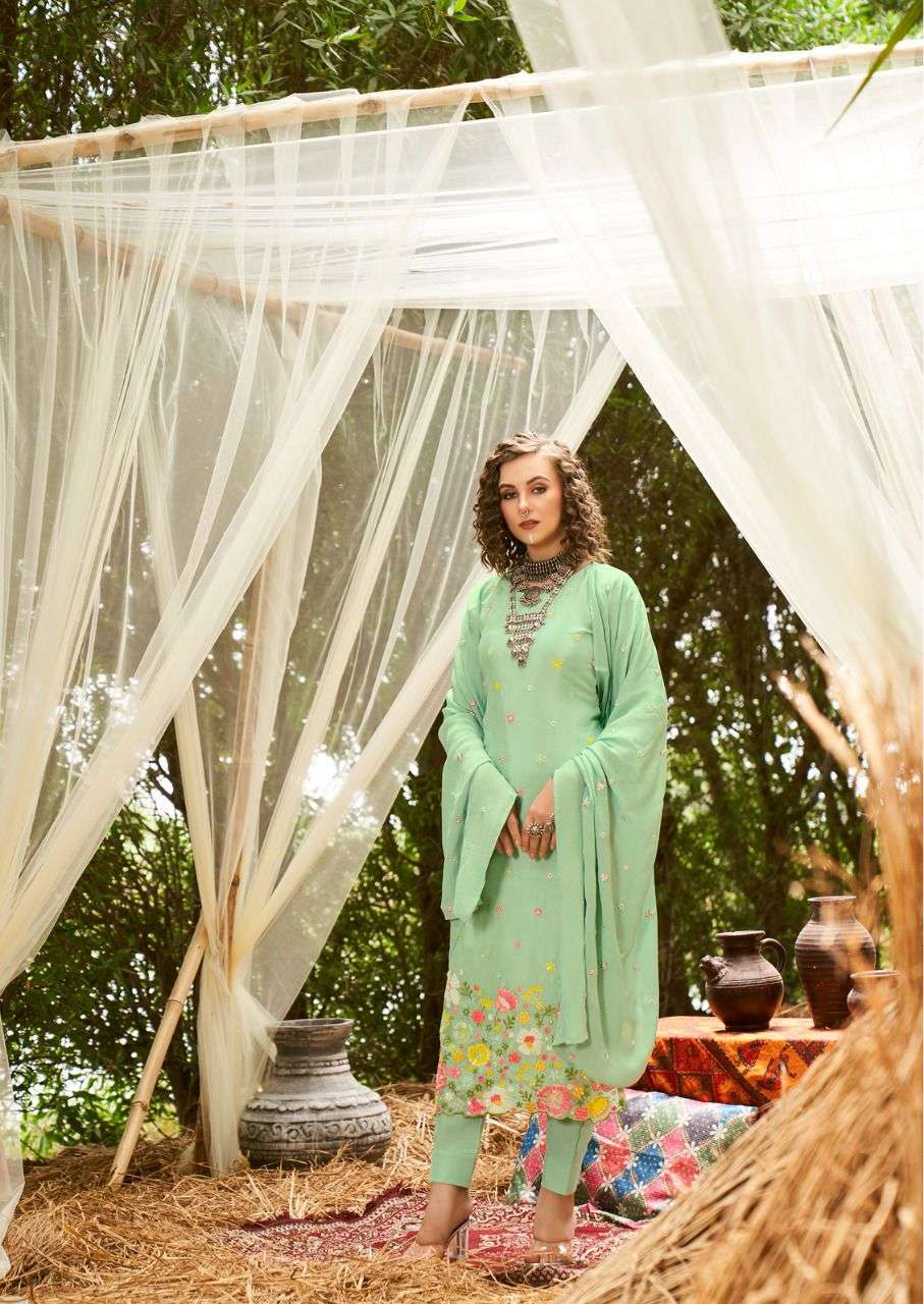 MARIA BY SHUROOQ 10085 TO 10088 SERIES BEAUTIFUL SUITS COLORFUL STYLISH FANCY CASUAL WEAR & ETHNIC WEAR CHINNON DRESSES AT WHOLESALE PRICE