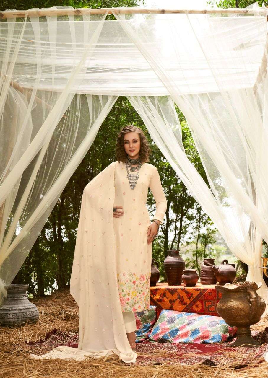 MARIA BY SHUROOQ 10085 TO 10088 SERIES BEAUTIFUL SUITS COLORFUL STYLISH FANCY CASUAL WEAR & ETHNIC WEAR CHINNON DRESSES AT WHOLESALE PRICE