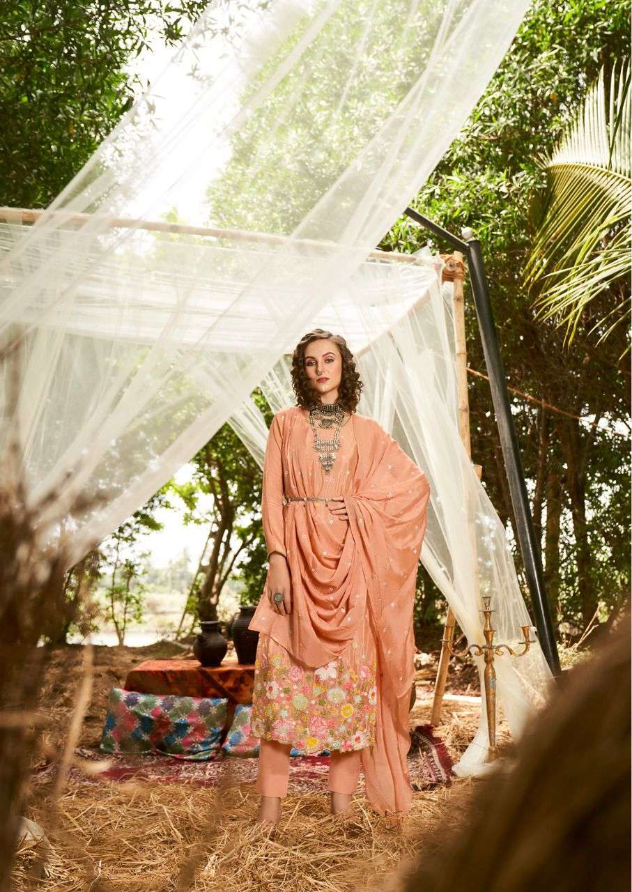 MARIA BY SHUROOQ 10085 TO 10088 SERIES BEAUTIFUL SUITS COLORFUL STYLISH FANCY CASUAL WEAR & ETHNIC WEAR CHINNON DRESSES AT WHOLESALE PRICE
