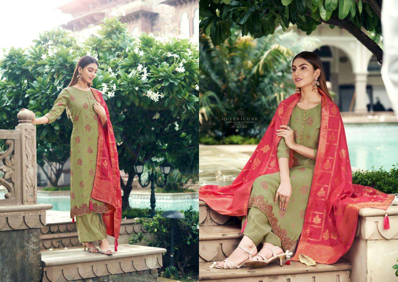 NAQSH BY SARGAM PRINTS 303-001 TO 303-008 SERIES BEAUTIFUL SUITS COLORFUL STYLISH FANCY CASUAL WEAR & ETHNIC WEAR PURE MUSLIN SILK PRINT DRESSES AT WHOLESALE PRICE