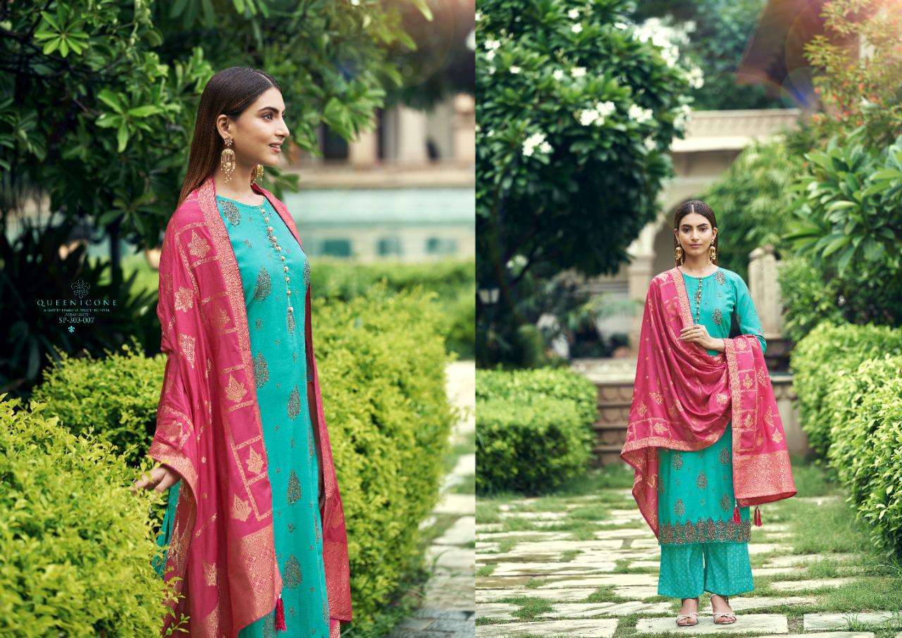 NAQSH BY SARGAM PRINTS 303-001 TO 303-008 SERIES BEAUTIFUL SUITS COLORFUL STYLISH FANCY CASUAL WEAR & ETHNIC WEAR PURE MUSLIN SILK PRINT DRESSES AT WHOLESALE PRICE