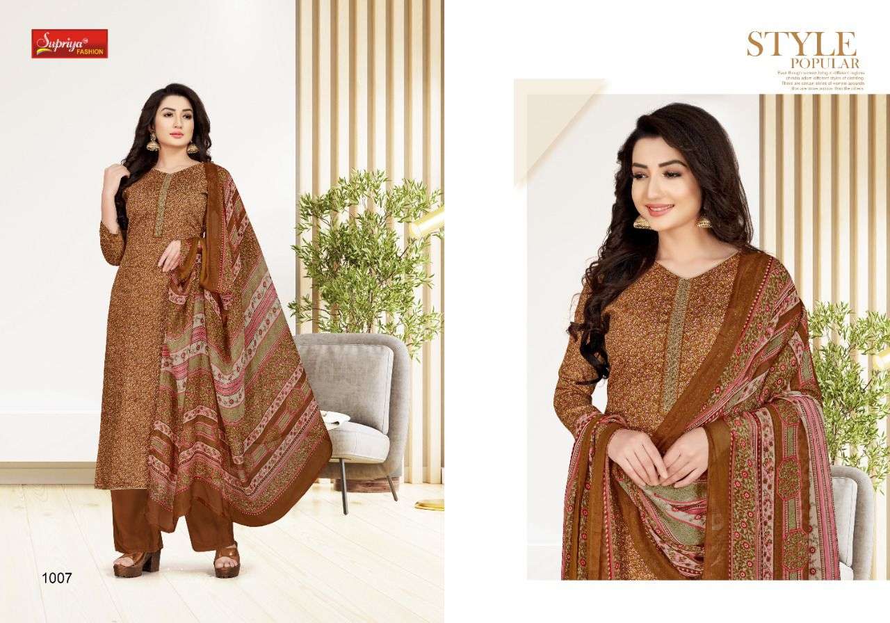 SAIYAARA BY SUPRIYA FASHION 1001 TO 1008 SERIES BEAUTIFUL SUITS COLORFUL STYLISH FANCY CASUAL WEAR & ETHNIC WEAR COTTON PRINT DRESSES AT WHOLESALE PRICE