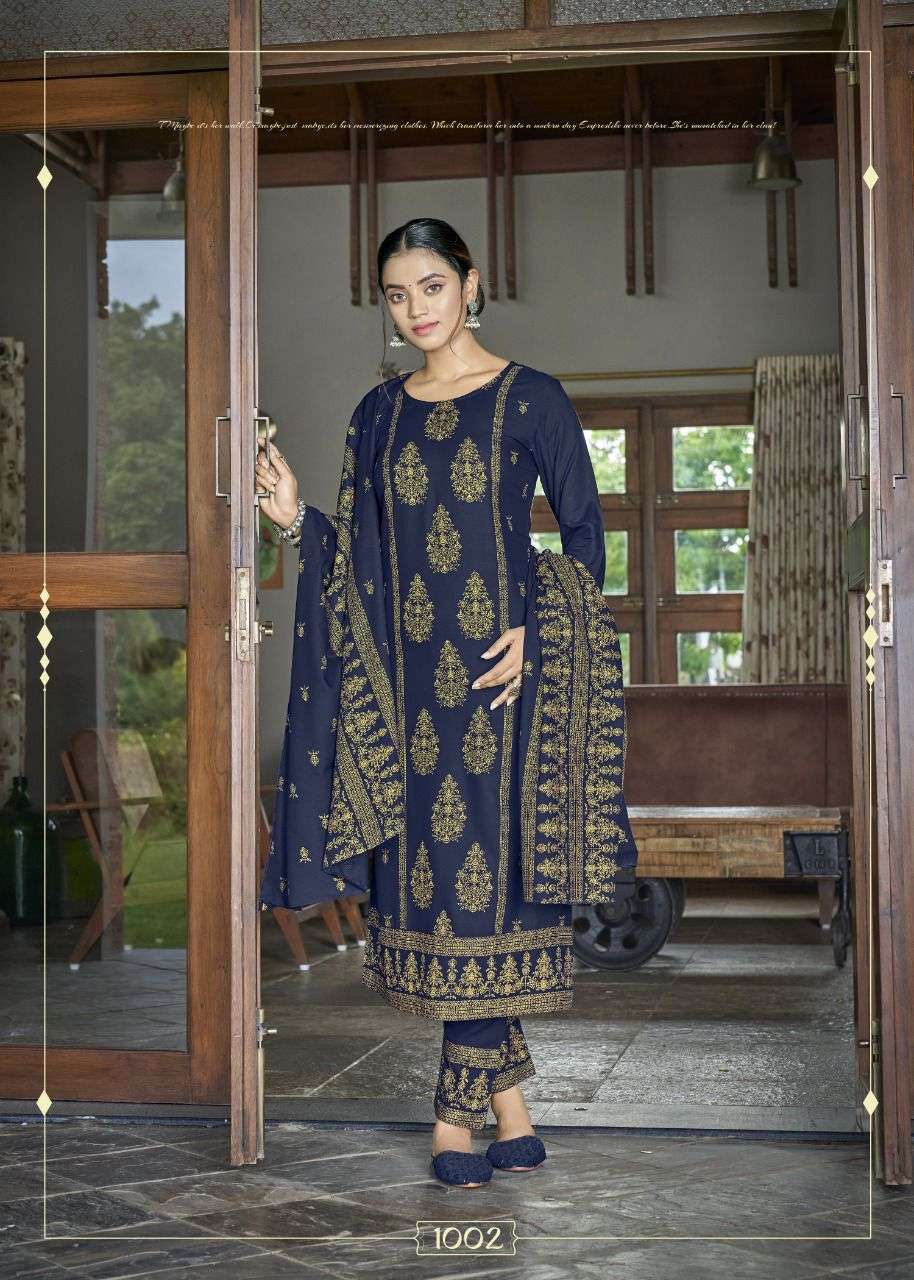 PRACHI VOL-2 BY BANWERY FASHION 1001 TO 1006 SERIES BEAUTIFUL SUITS COLORFUL STYLISH FANCY CASUAL WEAR & ETHNIC WEAR RAYON PRINT DRESSES AT WHOLESALE PRICE