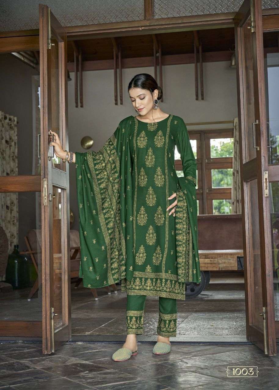 PRACHI VOL-2 BY BANWERY FASHION 1001 TO 1006 SERIES BEAUTIFUL SUITS COLORFUL STYLISH FANCY CASUAL WEAR & ETHNIC WEAR RAYON PRINT DRESSES AT WHOLESALE PRICE