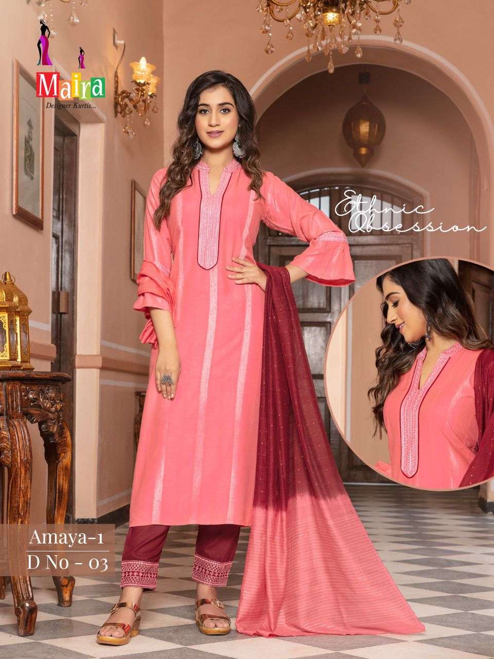 AMAYA VOL-1 BY MAIRA 01 TO 08 SERIES BEAUTIFUL SUITS COLORFUL STYLISH FANCY CASUAL WEAR & ETHNIC WEAR VISCOSE RAYON PRINT DRESSES AT WHOLESALE PRICE