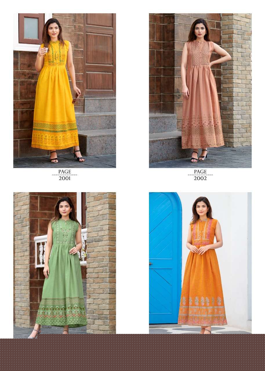 CHARVI VOL-2 BY RANGJYOT FASHION 2001 TO 2008 SERIES BEAUTIFUL STYLISH FANCY COLORFUL CASUAL WEAR & ETHNIC WEAR COTTON FOIL PRINT GOWNS AT WHOLESALE PRICE