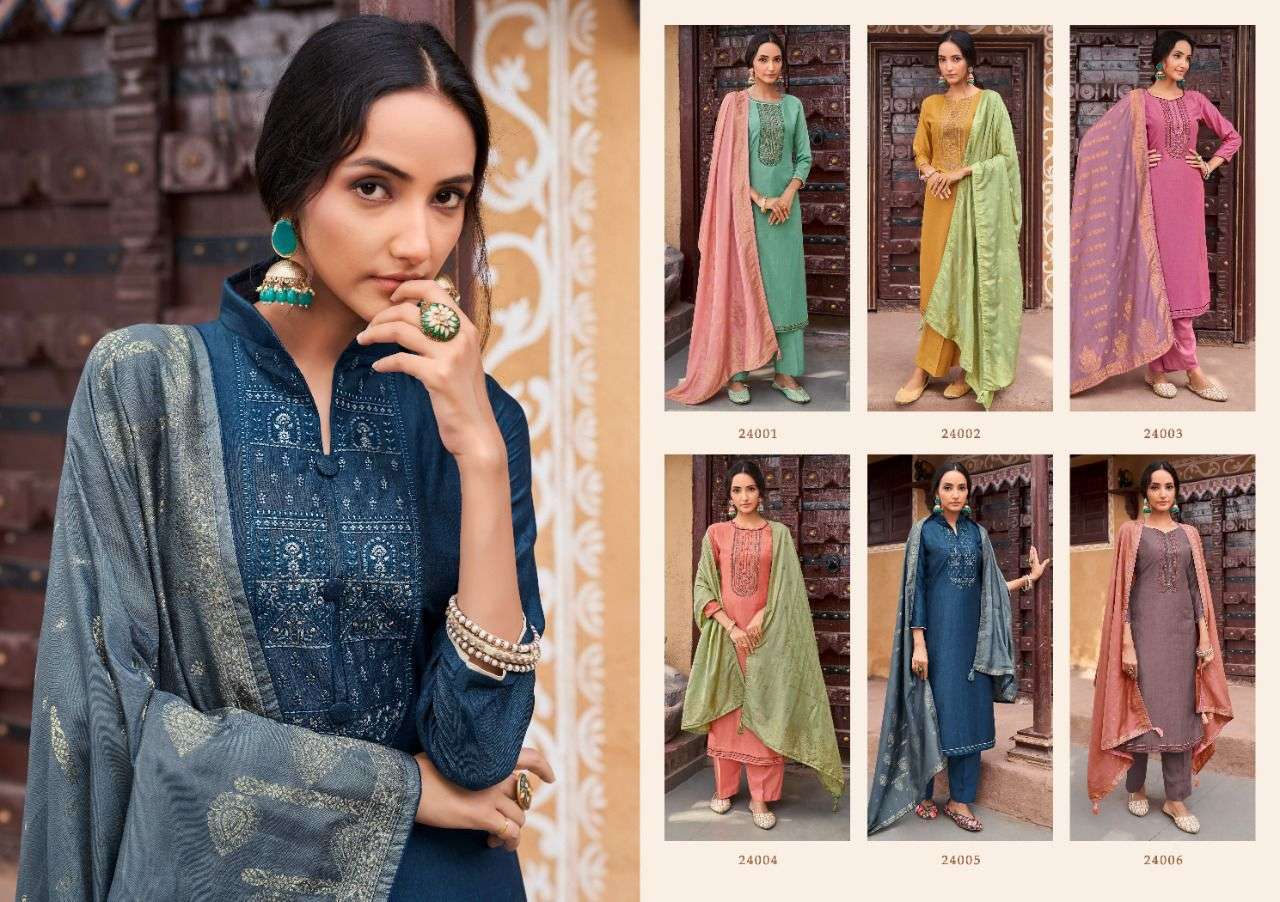 IZAARA VOL-2 BY NISHANT FASHION 24001 TO 24006 SERIES BEAUTIFUL SUITS COLORFUL STYLISH FANCY CASUAL WEAR & ETHNIC WEAR PURE COTTON DRESSES AT WHOLESALE PRICE