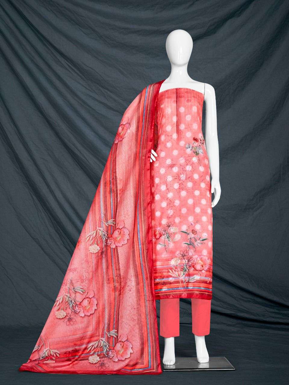RAGINI 1909 BY BIPSON 01 TO 04 SERIES BEAUTIFUL SUITS COLORFUL STYLISH FANCY CASUAL WEAR & ETHNIC WEAR MUSLIN PRINT DRESSES AT WHOLESALE PRICE