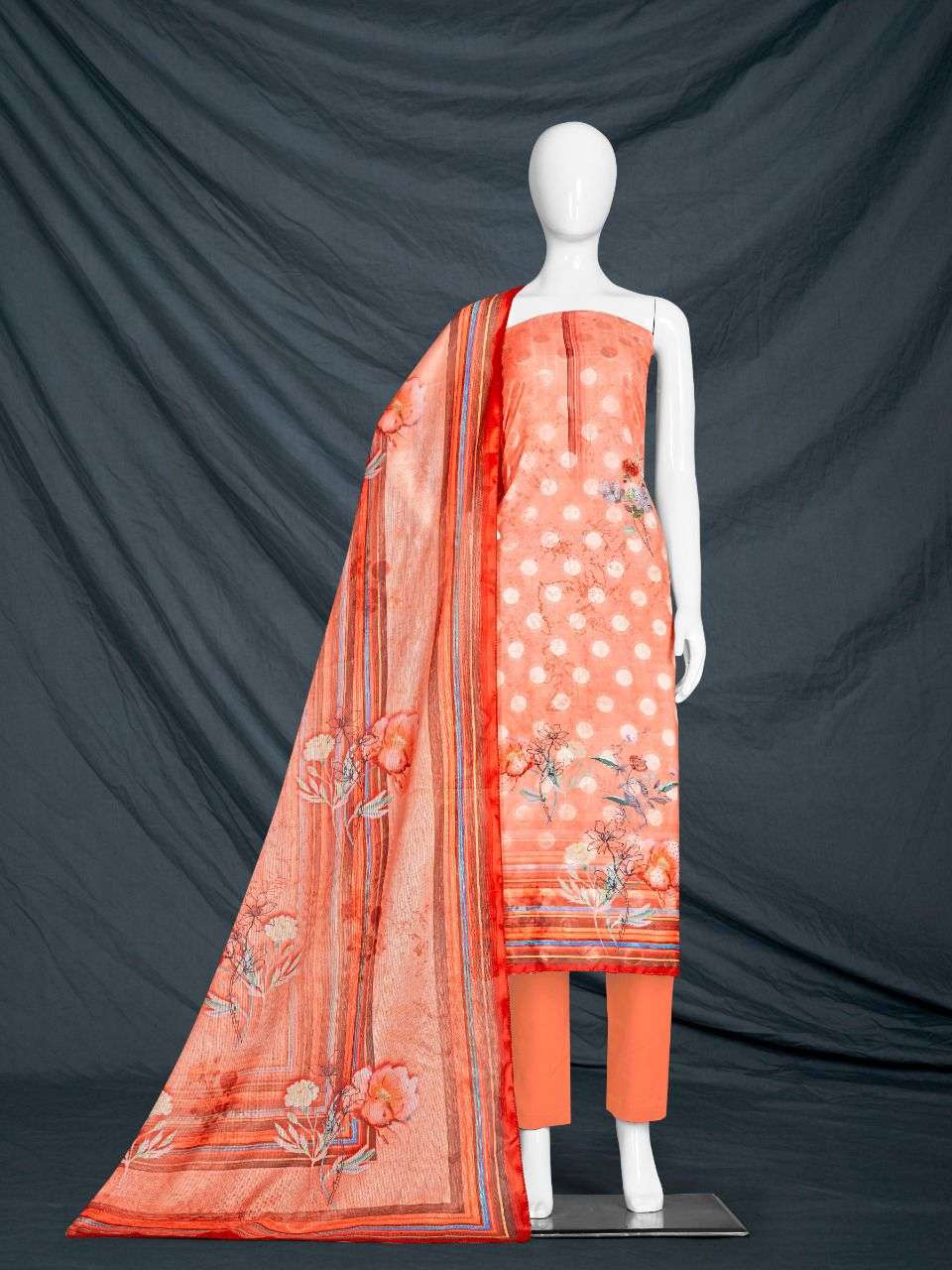 RAGINI 1909 BY BIPSON 01 TO 04 SERIES BEAUTIFUL SUITS COLORFUL STYLISH FANCY CASUAL WEAR & ETHNIC WEAR MUSLIN PRINT DRESSES AT WHOLESALE PRICE