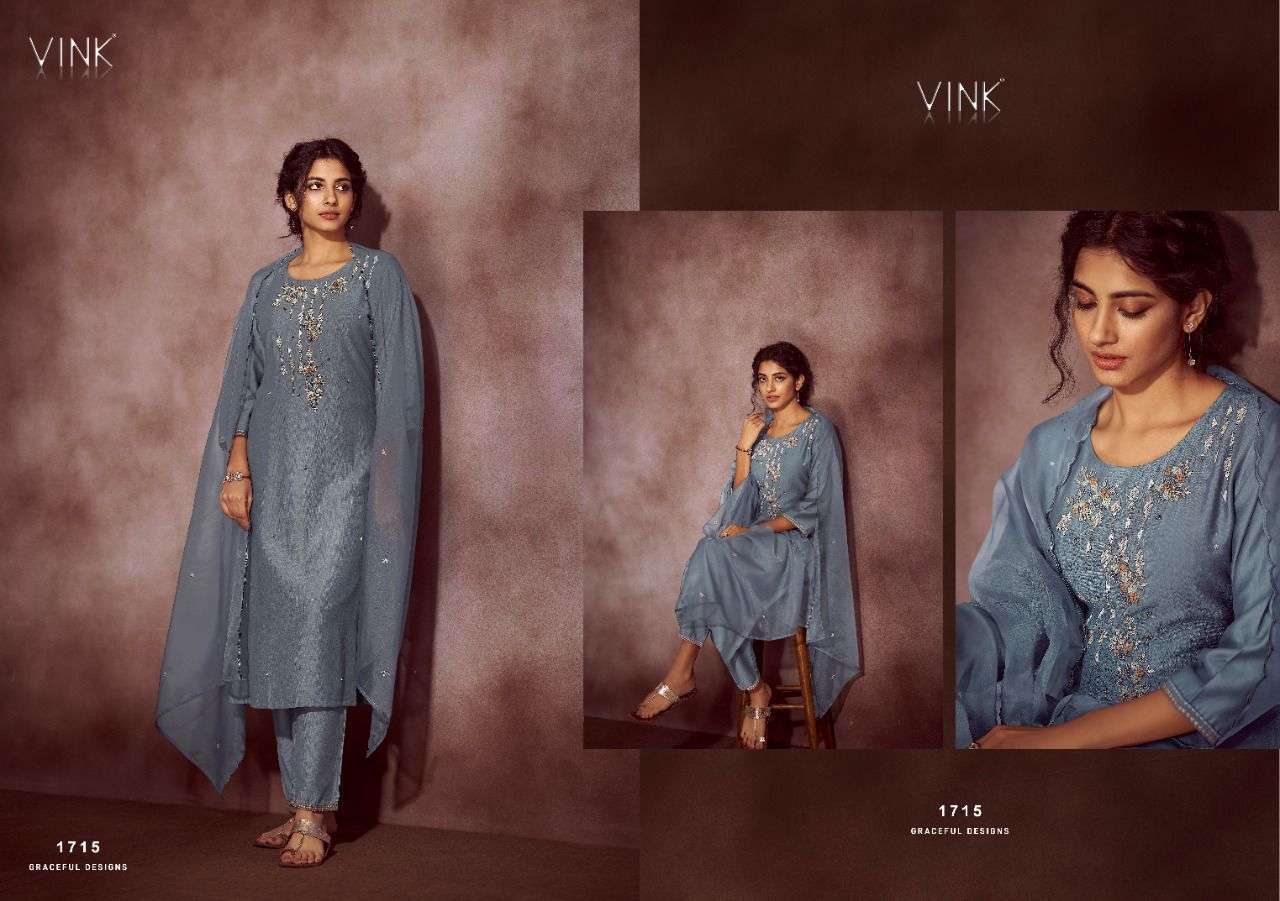 MAJESTIC BY VINK 1711 TO 1716 SERIES BEAUTIFUL SUITS COLORFUL STYLISH FANCY CASUAL WEAR & ETHNIC WEAR VISCOSE DRESSES AT WHOLESALE PRICE