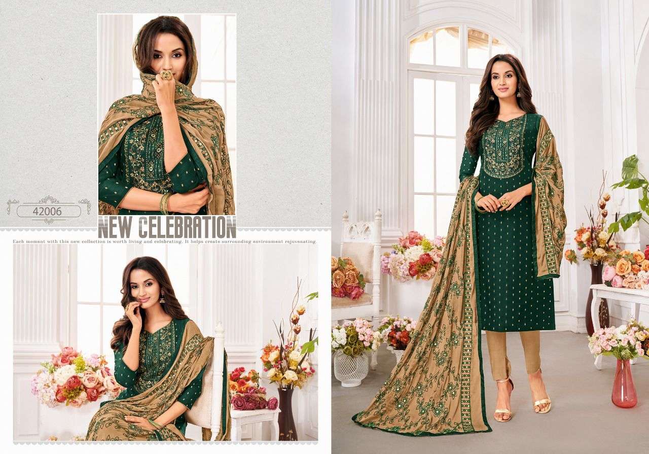 MAIRIN VOL-7 BY KAPIL TRENDZ 42001 TO 42012 SERIES BEAUTIFUL SUITS COLORFUL STYLISH FANCY CASUAL WEAR & ETHNIC WEAR MODAL DRESSES AT WHOLESALE PRICE