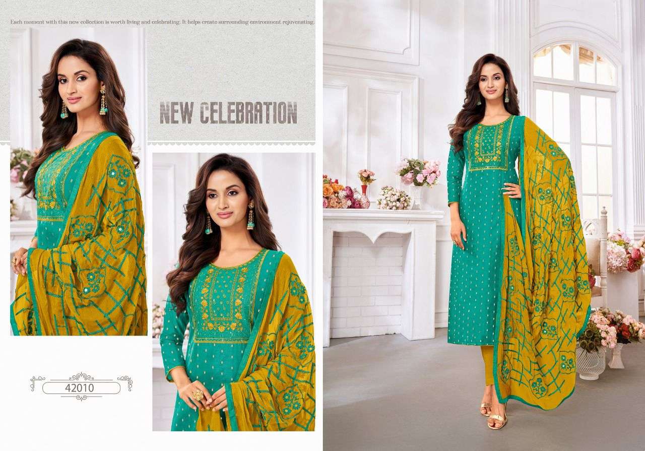 MAIRIN VOL-7 BY KAPIL TRENDZ 42001 TO 42012 SERIES BEAUTIFUL SUITS COLORFUL STYLISH FANCY CASUAL WEAR & ETHNIC WEAR MODAL DRESSES AT WHOLESALE PRICE