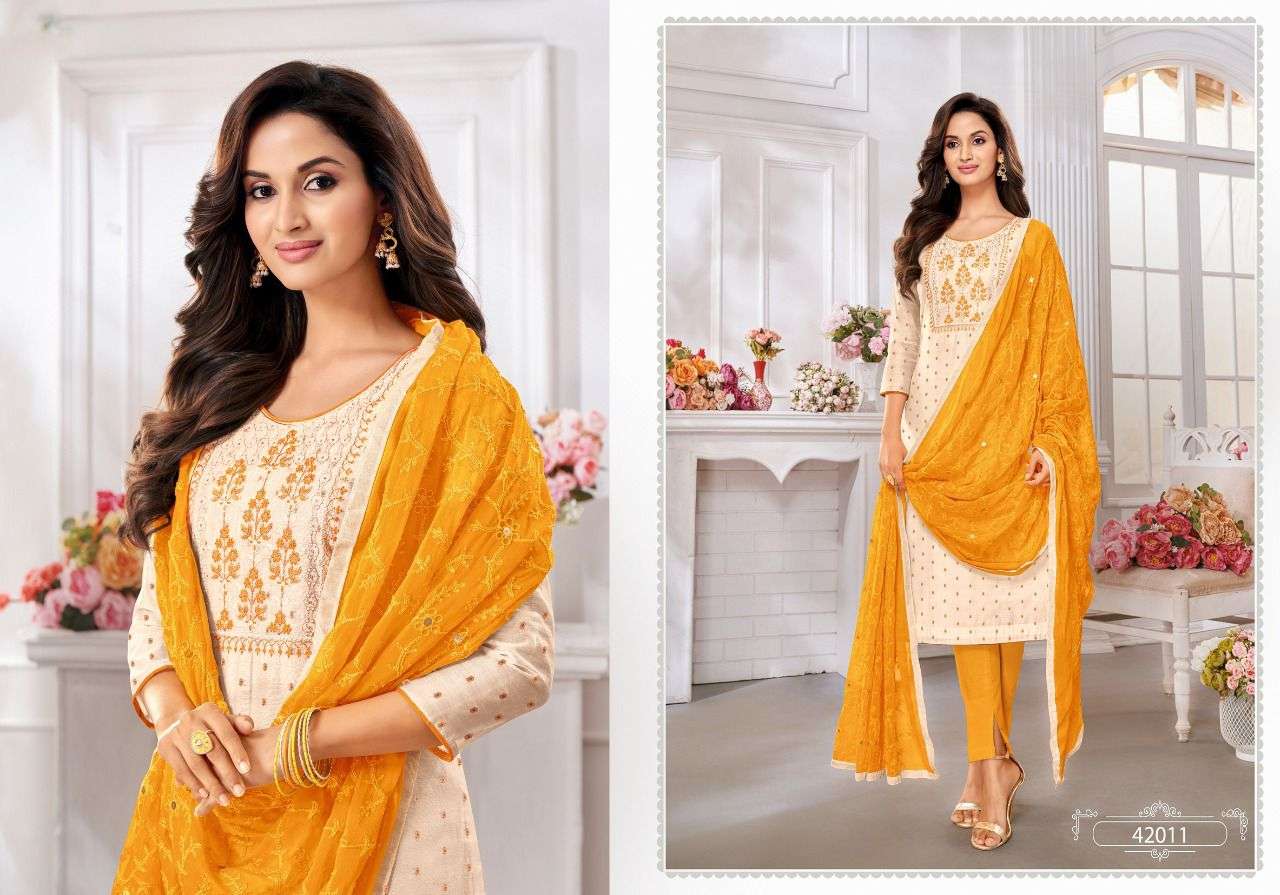 MAIRIN VOL-7 BY KAPIL TRENDZ 42001 TO 42012 SERIES BEAUTIFUL SUITS COLORFUL STYLISH FANCY CASUAL WEAR & ETHNIC WEAR MODAL DRESSES AT WHOLESALE PRICE