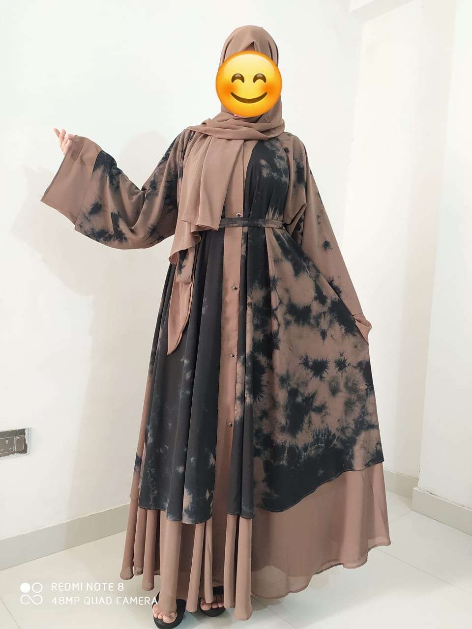 TYE DYE DOUBLE LAYER BY FASHID WHOLESALE 01 TO 05 SERIES BEAUTIFUL STYLISH FANCY COLORFUL CASUAL WEAR & ETHNIC WEAR FANCY BURQA AT WHOLESALE PRICE