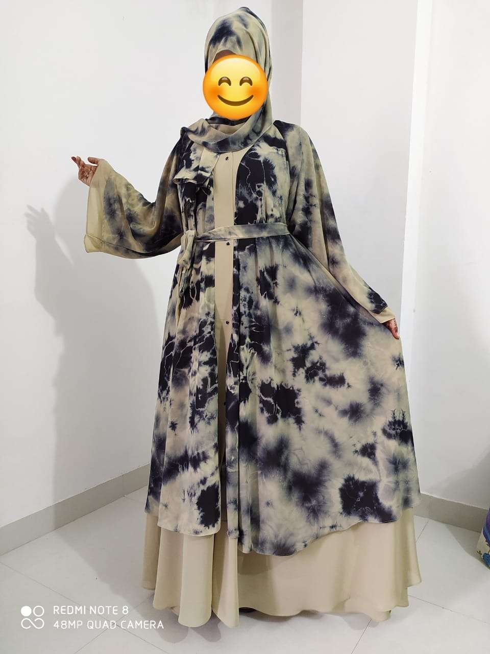 TYE DYE DOUBLE LAYER BY FASHID WHOLESALE 01 TO 05 SERIES BEAUTIFUL STYLISH FANCY COLORFUL CASUAL WEAR & ETHNIC WEAR FANCY BURQA AT WHOLESALE PRICE