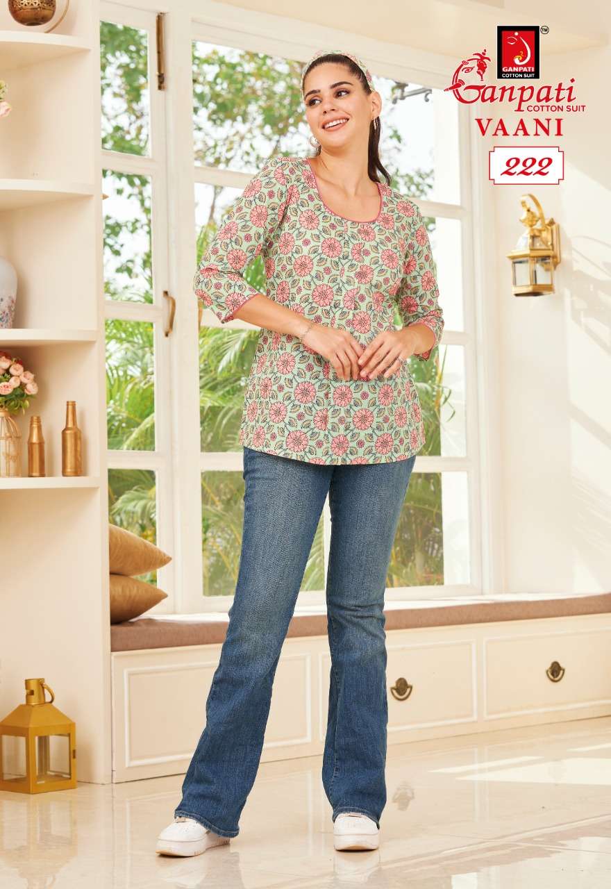 VAANI VOL-1 BY GANPATI COTTON SUITS 216 TO 235 SERIES BEAUTIFUL STYLISH FANCY COLORFUL CASUAL WEAR & ETHNIC WEAR CAMBRIC COTTON TOPS AT WHOLESALE PRICE
