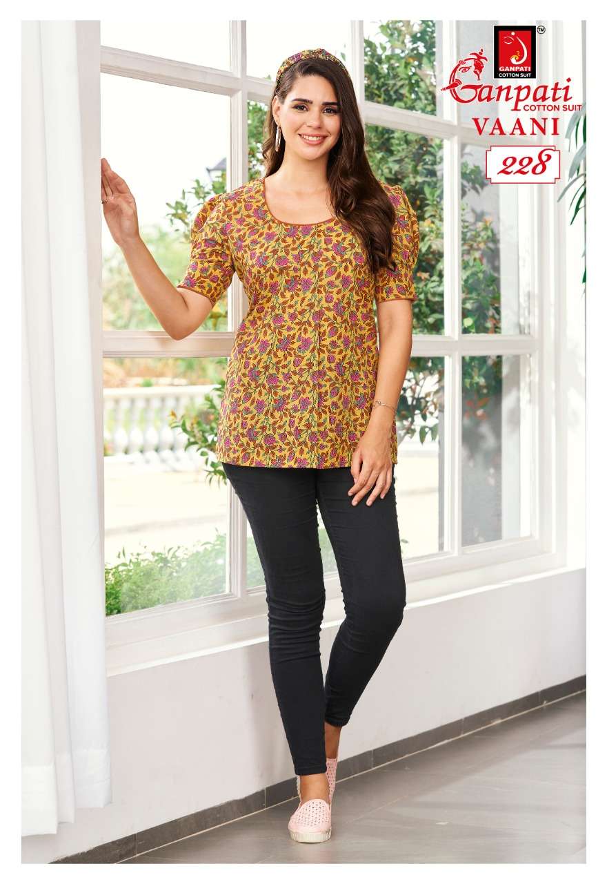 VAANI VOL-1 BY GANPATI COTTON SUITS 216 TO 235 SERIES BEAUTIFUL STYLISH FANCY COLORFUL CASUAL WEAR & ETHNIC WEAR CAMBRIC COTTON TOPS AT WHOLESALE PRICE