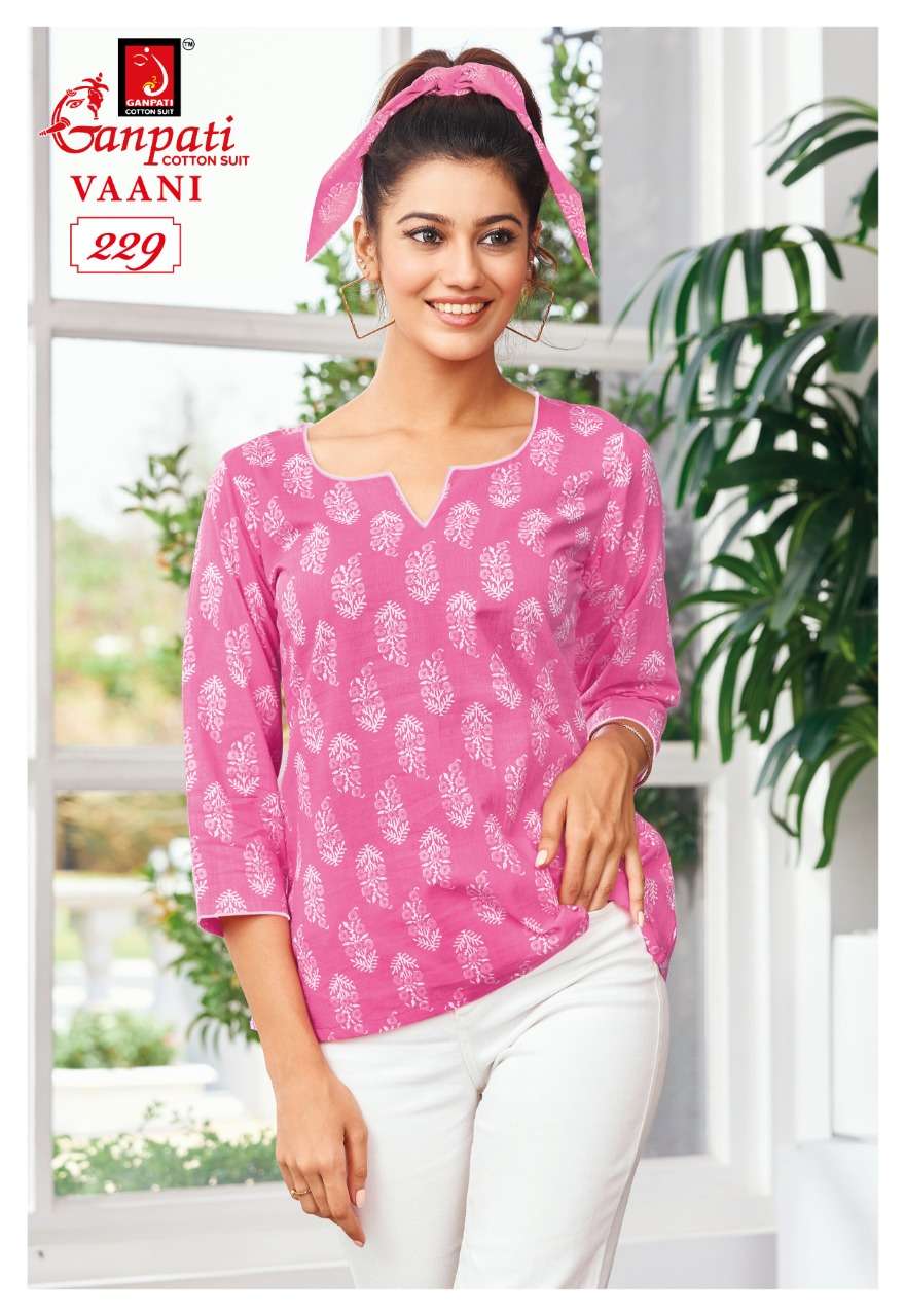 VAANI VOL-1 BY GANPATI COTTON SUITS 216 TO 235 SERIES BEAUTIFUL STYLISH FANCY COLORFUL CASUAL WEAR & ETHNIC WEAR CAMBRIC COTTON TOPS AT WHOLESALE PRICE