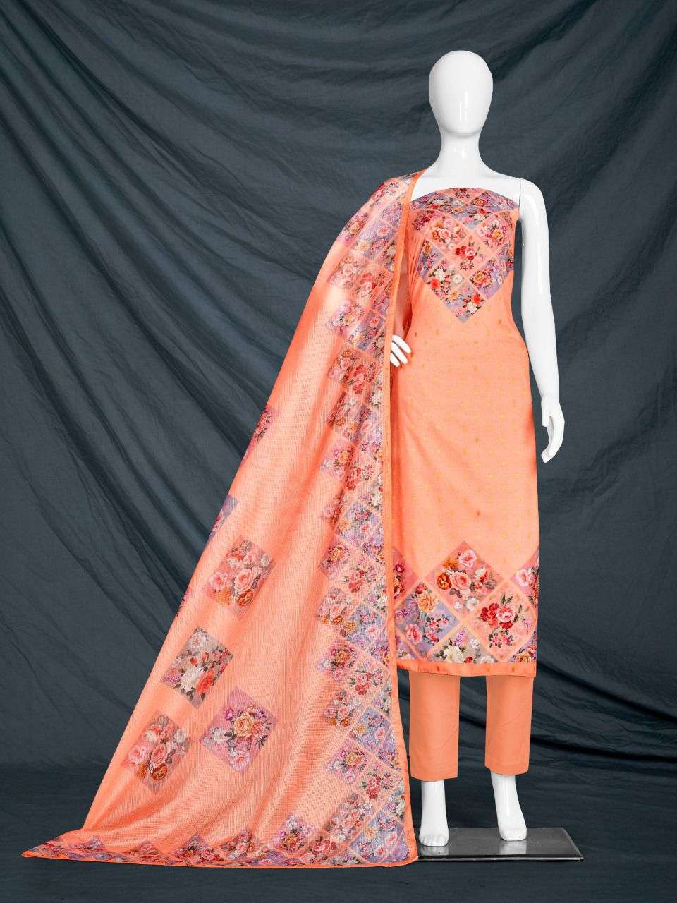 RAGINI 1907 BY BIPSON 01 TO 04 SERIES BEAUTIFUL SUITS COLORFUL STYLISH FANCY CASUAL WEAR & ETHNIC WEAR MUSLIN PRINT DRESSES AT WHOLESALE PRICE