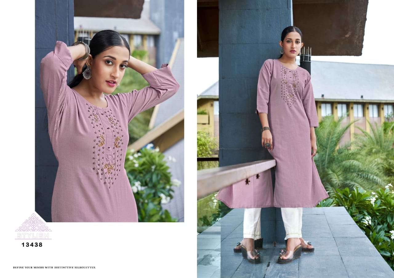 RIYA BY KALAROOP 13438 TO 13441 SERIES DESIGNER STYLISH FANCY COLORFUL BEAUTIFUL PARTY WEAR & ETHNIC WEAR COLLECTION PURE RAYON KURTIS AT WHOLESALE PRICE
