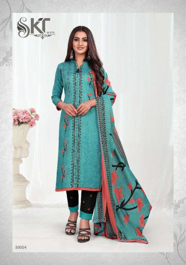 SAANVI BY SKT SUITS 30001 TO 30012 SERIES BEAUTIFUL SUITS COLORFUL STYLISH FANCY CASUAL WEAR & ETHNIC WEAR SOFT COTTON DRESSES AT WHOLESALE PRICE