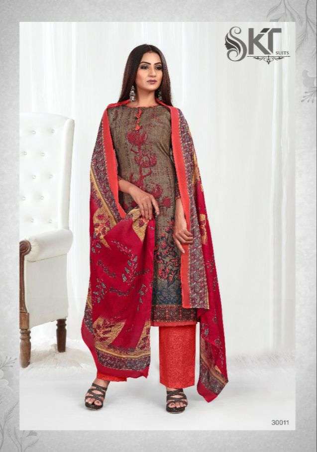 SAANVI BY SKT SUITS 30001 TO 30012 SERIES BEAUTIFUL SUITS COLORFUL STYLISH FANCY CASUAL WEAR & ETHNIC WEAR SOFT COTTON DRESSES AT WHOLESALE PRICE