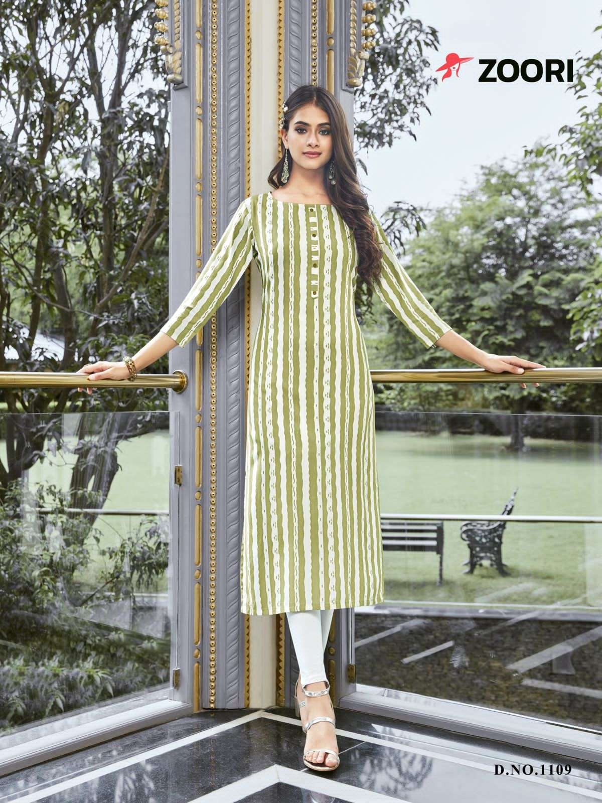 AKSHARA VOL-18 BY ZOORI 1105 TO 1110 SERIES DESIGNER STYLISH FANCY COLORFUL BEAUTIFUL PARTY WEAR & ETHNIC WEAR COLLECTION RAYON PRINT KURTIS AT WHOLESALE PRICE
