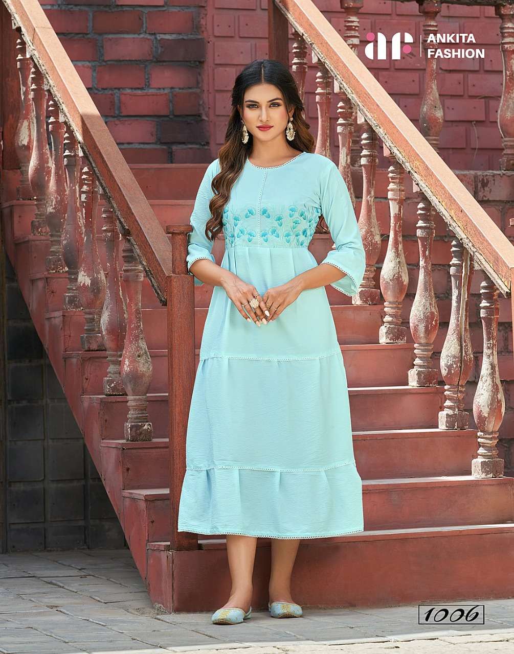 LIME LIGHT BY ANKITA FASHION 1001 TO 1008 SERIES DESIGNER STYLISH FANCY COLORFUL BEAUTIFUL PARTY WEAR & ETHNIC WEAR COLLECTION FANCY KURTIS AT WHOLESALE PRICE