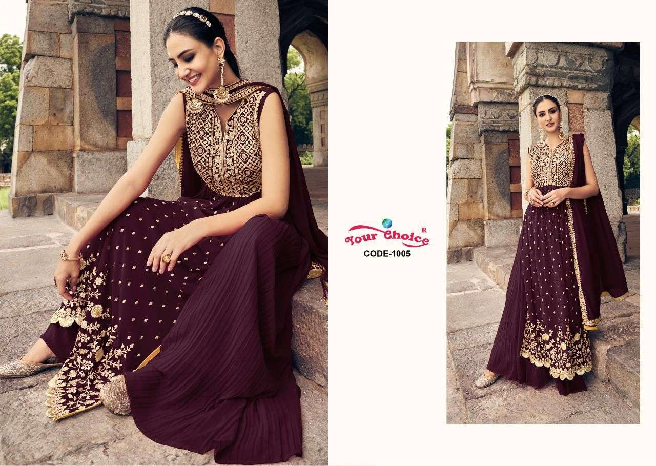 Nayka By Your Choice 1001 To 1006 Series Beautiful Suits Colorful Stylish Fancy Casual Wear & Ethnic Wear Georgette Dresses At Wholesale Price