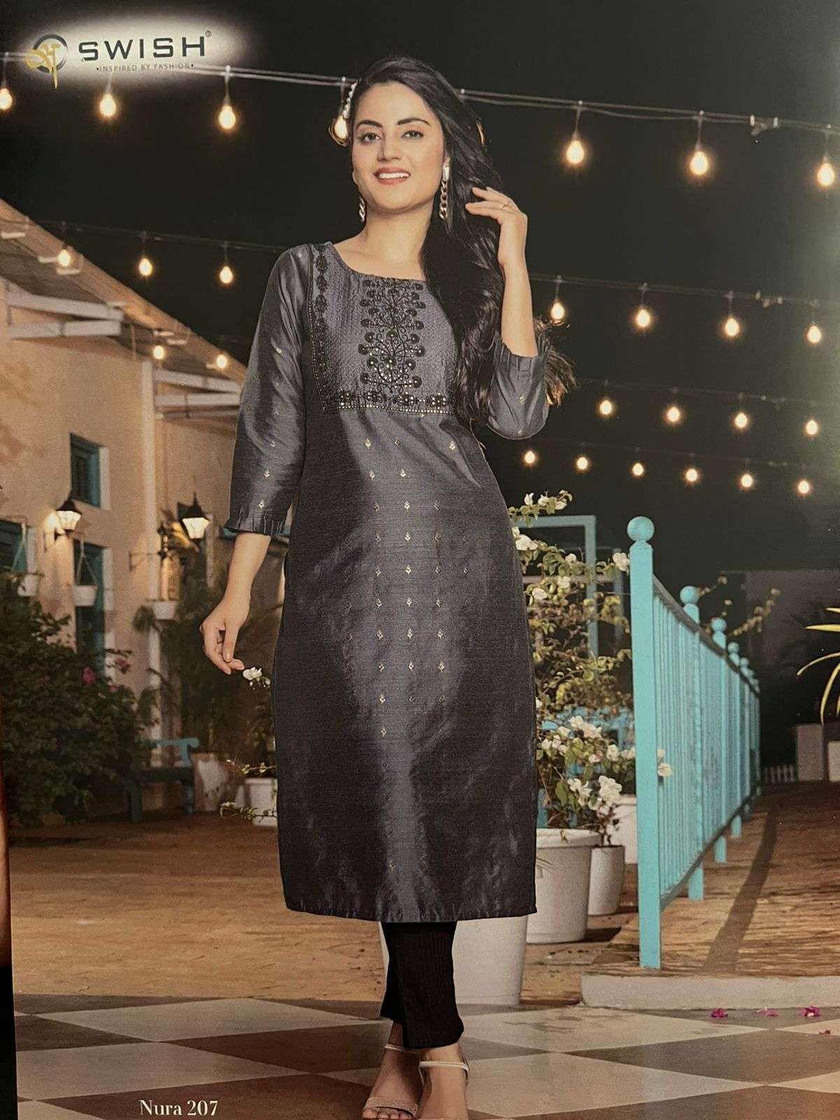 NURA VOL-2 NX BY SWISH DESIGNER STYLISH FANCY COLORFUL BEAUTIFUL PARTY WEAR & ETHNIC WEAR COLLECTION PURE SILK KURTIS AT WHOLESALE PRICE
