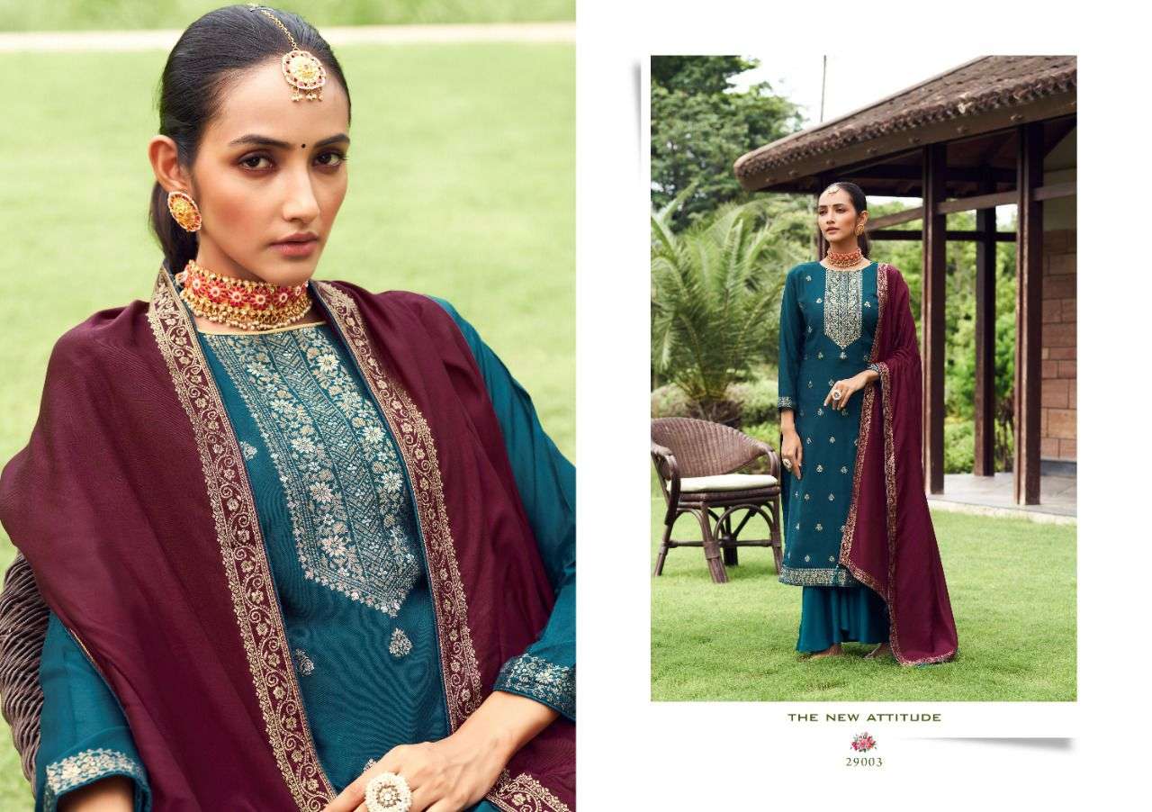 ZULFAT BY NISHANT FASHION 29001 TO 29006 SERIES BEAUTIFUL SUITS COLORFUL STYLISH FANCY CASUAL WEAR & ETHNIC WEAR PURE MUSLIN SILK DRESSES AT WHOLESALE PRICE