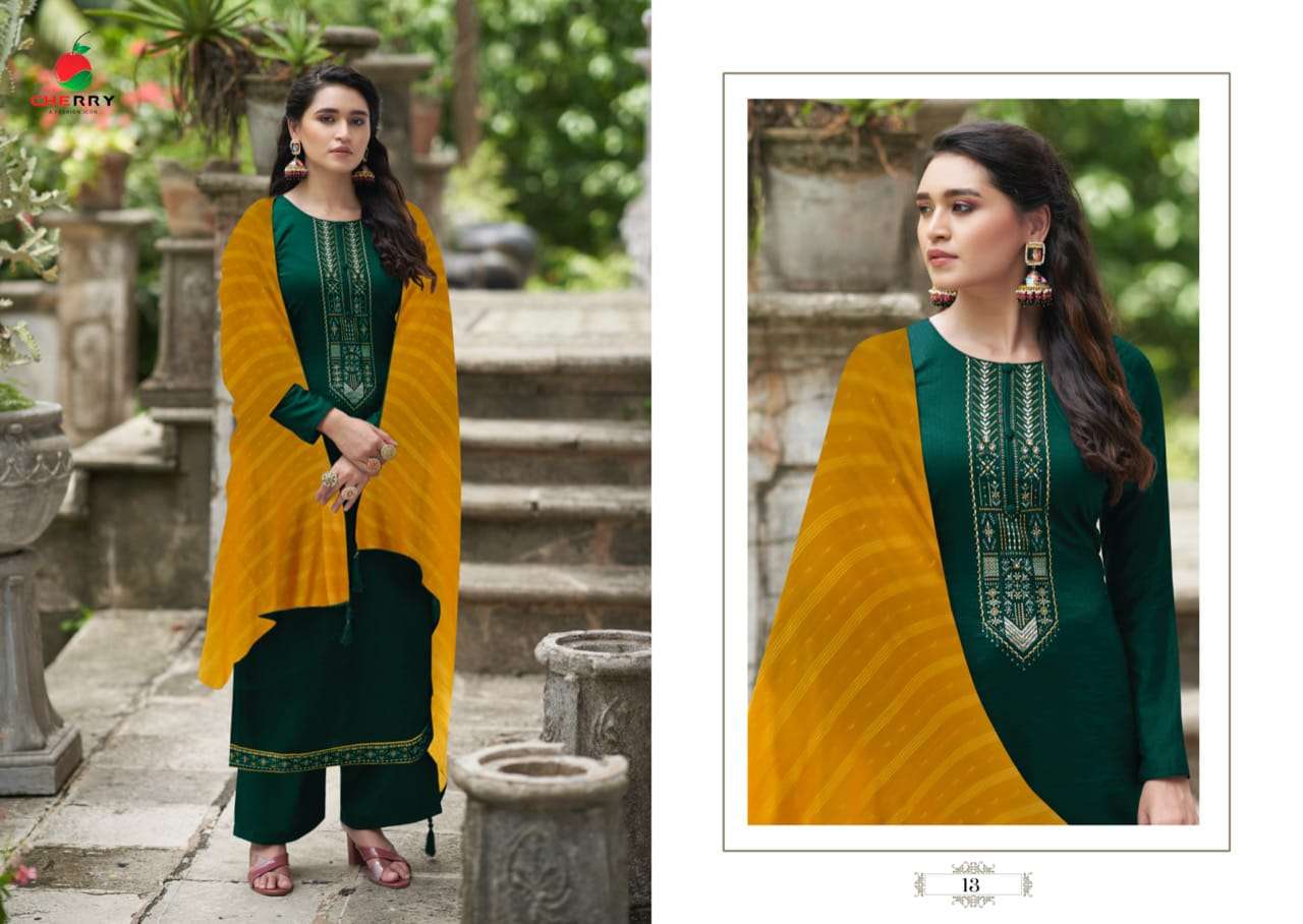 JASMITH BY CHERRY 11 TO 14 SERIES BEAUTIFUL SUITS COLORFUL STYLISH FANCY CASUAL WEAR & ETHNIC WEAR PURE SILK DRESSES AT WHOLESALE PRICE