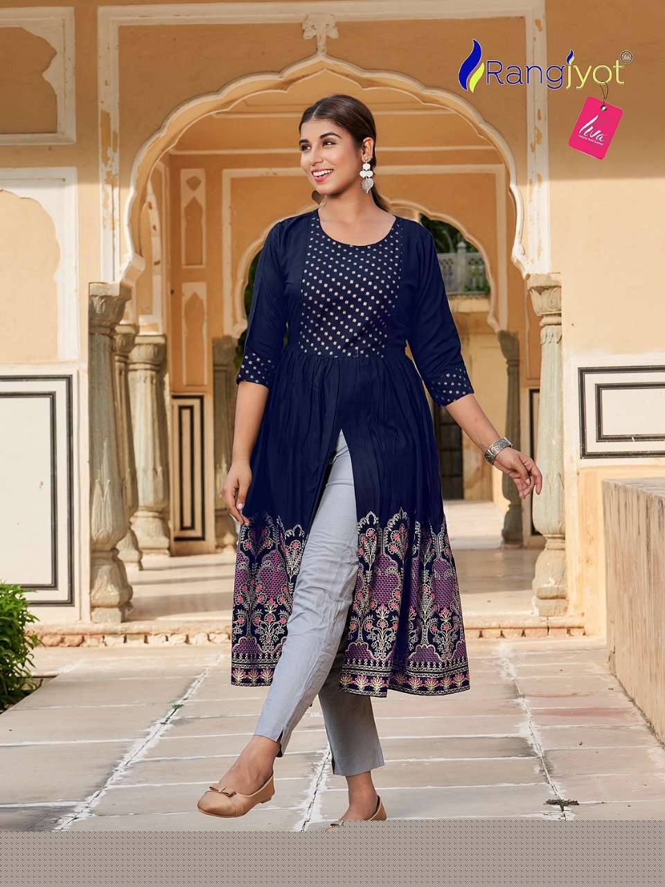 MIHIRA BY RANGJYOT FASHION 1001 TO 1008 SERIES DESIGNER STYLISH FANCY COLORFUL BEAUTIFUL PARTY WEAR & ETHNIC WEAR COLLECTION PURE RAYON KURTIS AT WHOLESALE PRICE