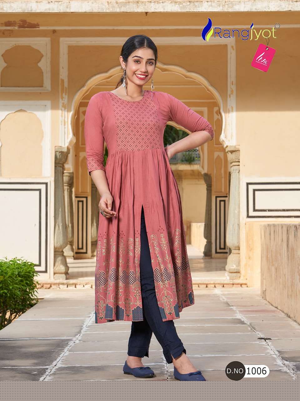 MIHIRA BY RANGJYOT FASHION 1001 TO 1008 SERIES DESIGNER STYLISH FANCY COLORFUL BEAUTIFUL PARTY WEAR & ETHNIC WEAR COLLECTION PURE RAYON KURTIS AT WHOLESALE PRICE