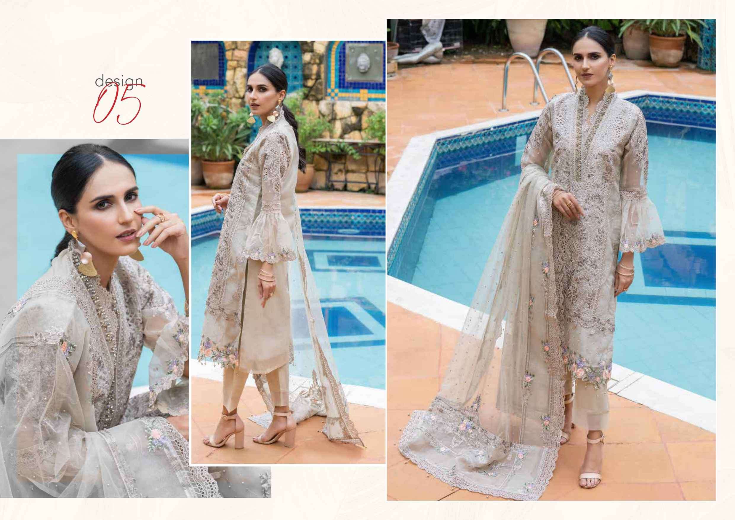 ORIGINAL PAKISTANI SILK EMBROIDERED BY NOOR 01 TO 05 SERIES BEAUTIFUL PAKISTANI SUITS COLORFUL STYLISH FANCY CASUAL WEAR & ETHNIC WEAR FANCY DRESSES AT WHOLESALE PRICE