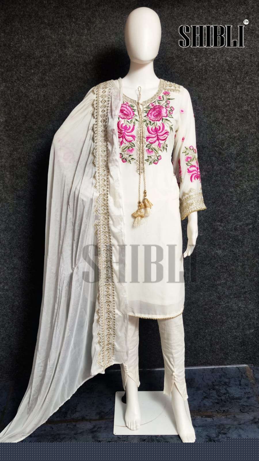 SF-01 COLOURS BY SHIBLI 01-A TO 01-B SERIES BEAUTIFUL PAKISTANI SUITS COLORFUL STYLISH FANCY CASUAL WEAR & ETHNIC WEAR FAUX GEORGETTE DRESSES AT WHOLESALE PRICE