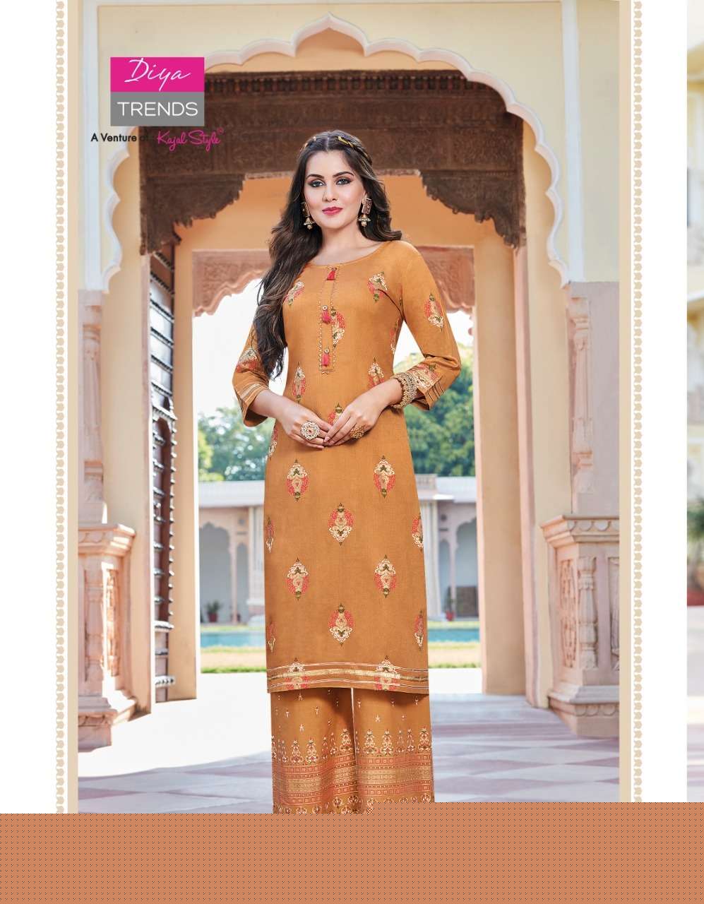 BIBA VOL-13 BY DIYA TRENDS 1301 TO 1310 SERIES BEAUTIFUL COLORFUL STYLISH FANCY CASUAL WEAR & ETHNIC WEAR & READY TO WEAR RAYON PRINT KURTIS WITH BOTTOM AT WHOLESALE PRICE