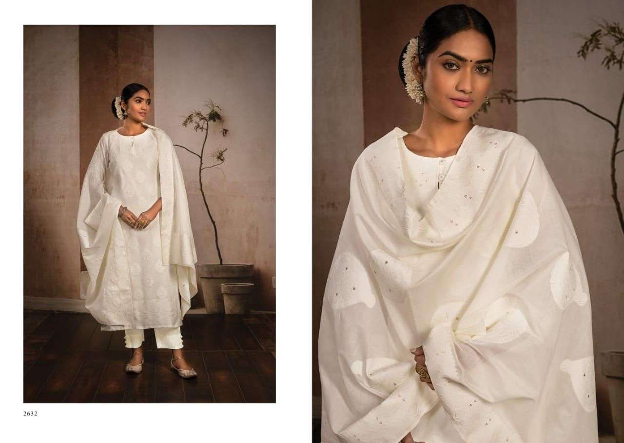 BINDIYA VOL-2 BY RIVAA 2631 TO 2637 SERIES BEAUTIFUL SUITS COLORFUL STYLISH FANCY CASUAL WEAR & ETHNIC WEAR COTTON BANARASI JACQUARD DRESSES AT WHOLESALE PRICE