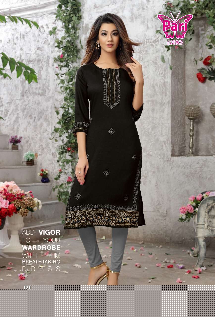 BLOSSOM BY PARI 101 TO 108 SERIES DESIGNER STYLISH FANCY COLORFUL BEAUTIFUL PARTY WEAR & ETHNIC WEAR COLLECTION VISCOSE RAYON KURTIS AT WHOLESALE PRICE