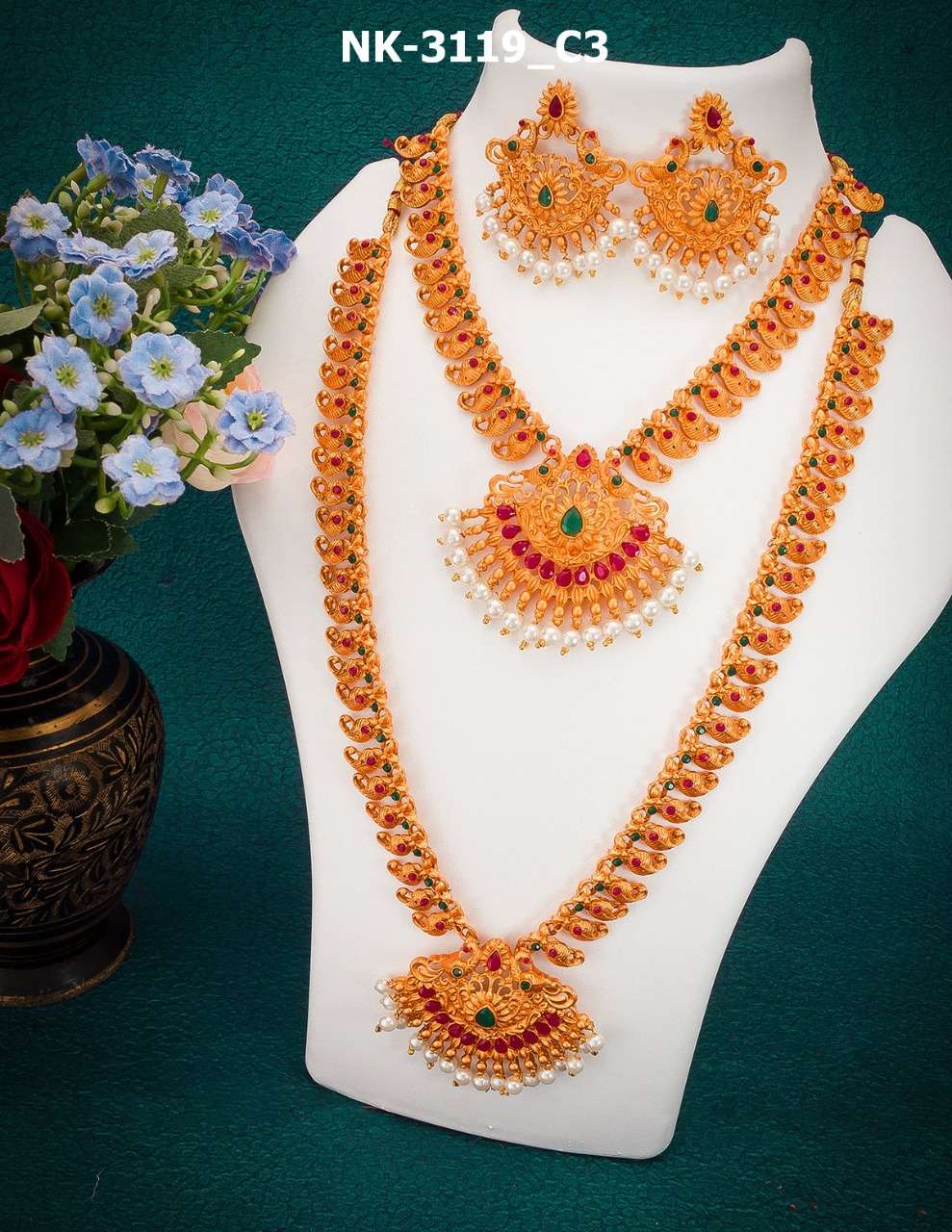 NK-DHAMAKA BY FASHID WHOLESALE TRADITIONAL IMITATION JEWELLERY FOR INDIAN ATTIRE AT EXCLUSIVE RANGE.