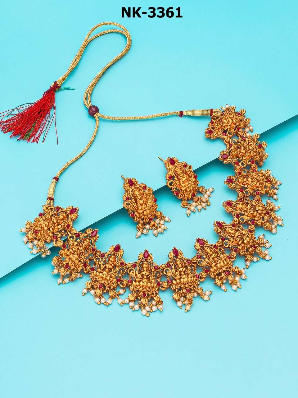 NK-DHAMAKA BY FASHID WHOLESALE TRADITIONAL IMITATION JEWELLERY FOR INDIAN ATTIRE AT EXCLUSIVE RANGE.