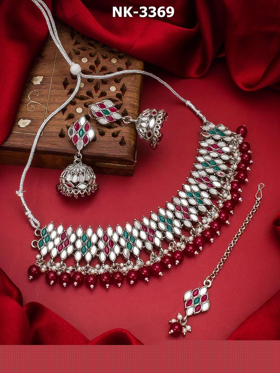 NK-DHAMAKA BY FASHID WHOLESALE TRADITIONAL IMITATION JEWELLERY FOR INDIAN ATTIRE AT EXCLUSIVE RANGE.