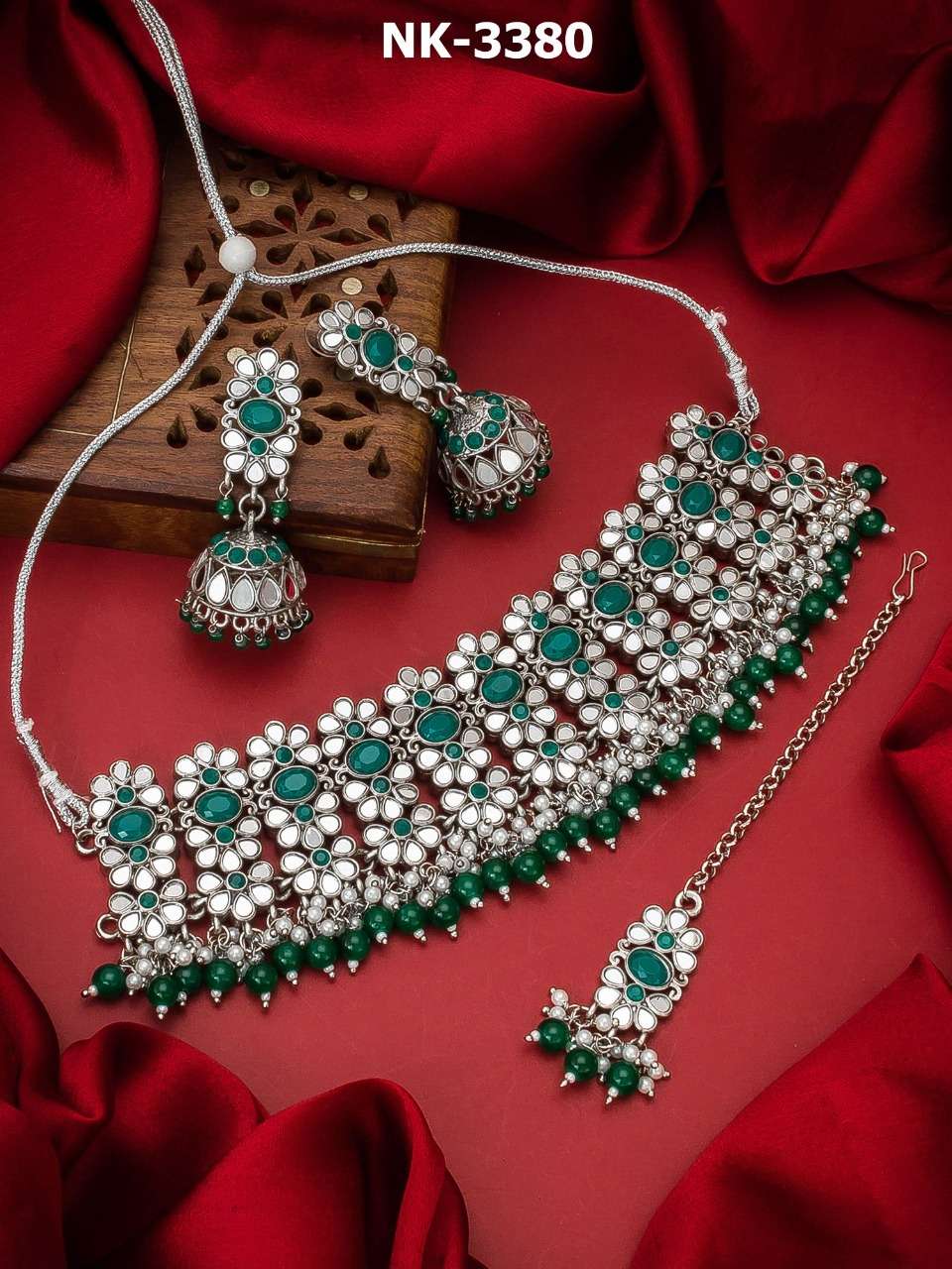 NK-DHAMAKA BY FASHID WHOLESALE TRADITIONAL IMITATION JEWELLERY FOR INDIAN ATTIRE AT EXCLUSIVE RANGE.